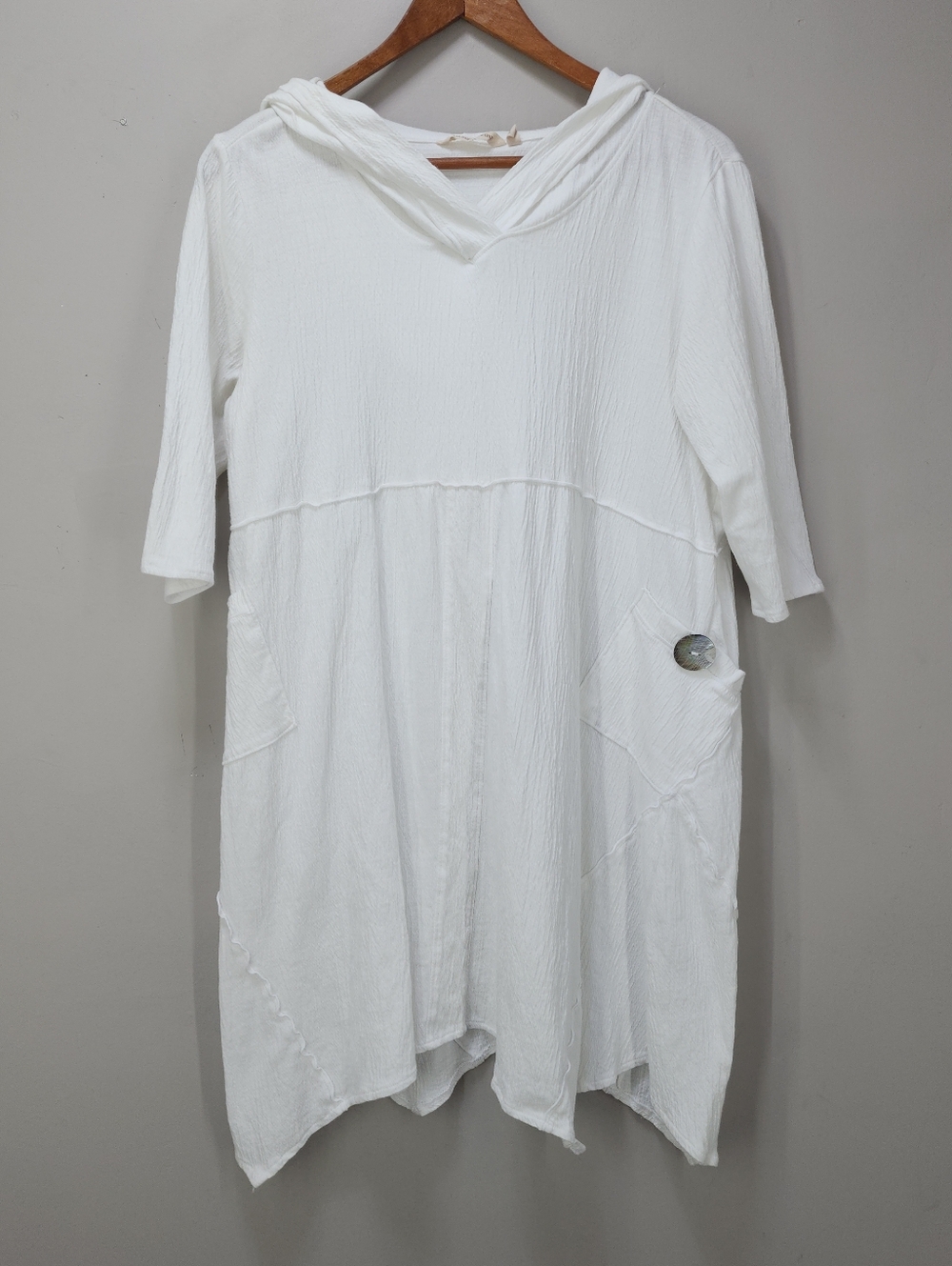 Soft Surroundings Hooded Asymetric Hem Dress
